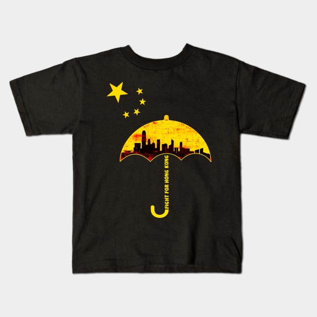 free hong kong political apparel pro Kids T-Shirt by hadlamcom